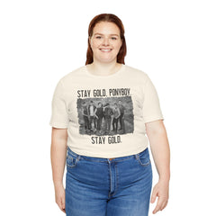 The Outsiders Shirt, Front and Back Images, Greasers Characters Shirt, Unisex Jersey Short Sleeve Tee