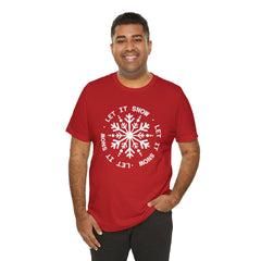Let It Snow Snowflake T-Shirt — Christmas Winter Tee