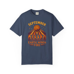 Earth, Wind & Fire Inspired Unisex T-Shirt, September Celebration Tee, Music Lover Gift, Vintage Style Top, Concert Shirt