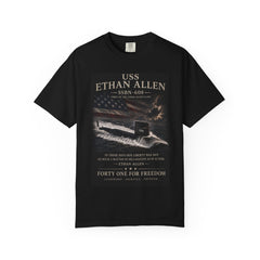 USS Ethan Allen SSBN-608 T-Shirt — "Forty One for Freedom" Patriotic Submarine Tee
