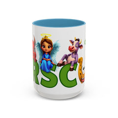 Russell Sage College Mascot Characters 11oz or 15 oz Ceramic Mug - Personalize your mug with your grad year by entering it in the notes field before you complete your purchase