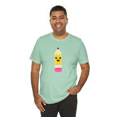 Emoji TEACHER PENCIL- Graphic Unisex Jersey Short Sleeve Tee