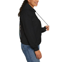 Scare Actor Front Logo back Image Unisex Heavy Blend™ Pullover Hooded Sweatshirt