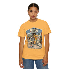 Front Graphic "Who Let the Dogs Out?" Baldwin Harbor Animal Hospital Cute Vet Clinic T Shirt