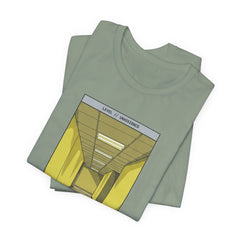 Do Not Question The Hallway T-Shirt — Retro Yellow Corridor Graphic Tee