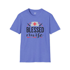 Blessed Nurse - Unisex Softstyle T-Shirt | Nurse Awareness, Medical Apparel, Gift For Her, Scrub Tee, Hospital Staff Gift, Registered Nurse