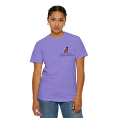Front Logo Back Graphic Baldwin Harbor Animal Hospital "Who Let the Dogs Out?" Graphic Tee