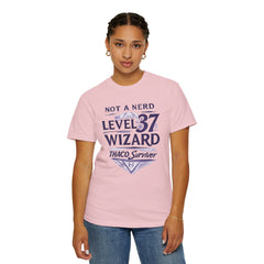 Level 37 Wizard T-Shirt — "Not a Nerd" THAC0 Survivor D&D Gamer Tee