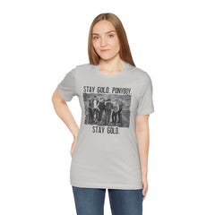 The Outsiders Shirt, Front and Back Images, Greasers Characters Shirt, Unisex Jersey Short Sleeve Tee