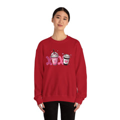 Woman's Love Coffee Valentine -  Unisex Heavy Blend™ Crewneck Sweatshirt
