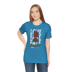 Positive Vibes Love Friendship Unisex Tee - LOVE FAKE FATE