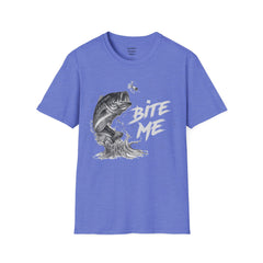 Bite Me Unisex Softstyle T-Shirt  A unique gift idea for people who love to fish