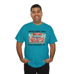 Butcher Meat your new best friends: us! - Graphic Unisex Tee