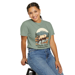 Grand Teton National Park Graphic, Comfort Colors Soft Relaxed Fit Unisex Garment-Dyed T-shirt