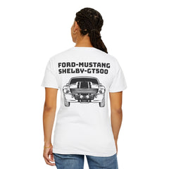 Ford Mustang Shelby GT500 Unisex T-Shirt - Classic Car Enthusiast Comfort Colors Garment Dyed Tee