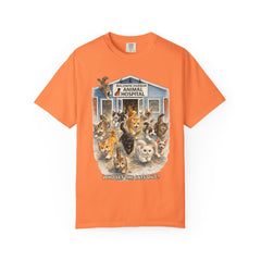 Front Graphic "Who Let the Cats Out?" Baldwin Harbor Animal Hospital Cute Vet Clinic T Shirt