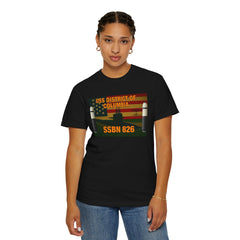 USS District of Columbia SSBN-826 Unisex Garment-Dyed T-Shirt - Military Tribute Apparel