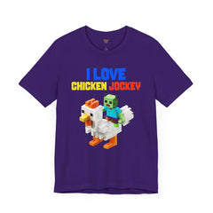 Video Game Movie I Love Chicken Jockey Tee - Unisex Short Sleeve T-Shirt