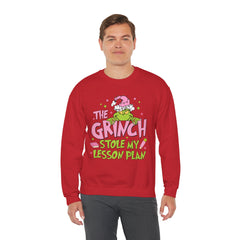 Grinch Stole My Lesson Plan Sweatshirt