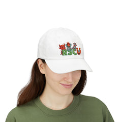 Russell Sage College Mascot Classic Cap - Claim your Memories as a Red Devil, Blue Angel, Purple Cow or Golden Horseshoe