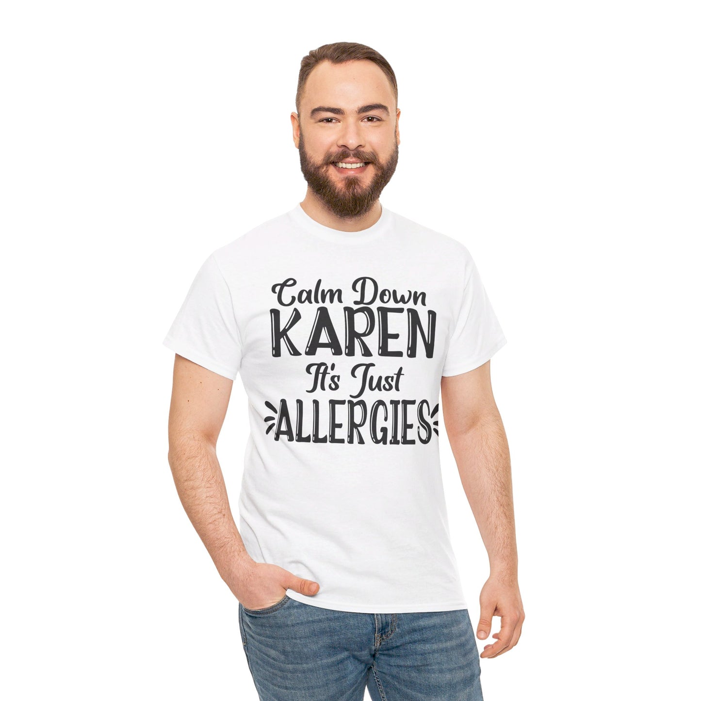 Calm Down Karen Unisex Heavy Cotton Tee