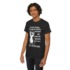 Clumsy Funny Penguin Graphic Tee | Unisex Heavy Cotton Tee | Great Gift for Animal Lovers, Birthdays, Casual Wear, Humorous Gifts, Everyday Style