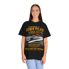 USS Casimir Pulaski SSBN-633 Submarine T-Shirt – "Forty One for Freedom" Navy Tribute