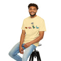 Dinosaur UFO Retro Unisex Garment-Dyed T-shirt