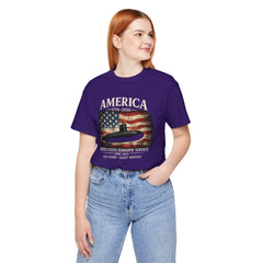 America 250th Submarine 125th Flag T-Shirt — Vintage USA Military Tee