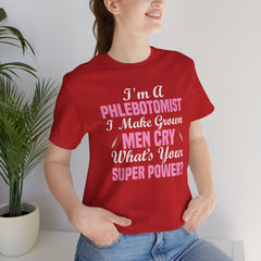 Phlebotomist Humor Tee, Funny Medical Shirt, Nurse Gift, Blood Tech Wear, Cute Phlebotomy Humor, Healthcare Apparel