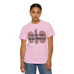Nephrologist Bean Queen, Graphic Unisex Garment-Dyed T-shirt