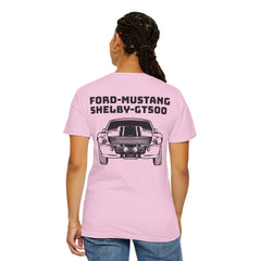 Ford Mustang Shelby GT500 Unisex T-Shirt - Classic Car Enthusiast Comfort Colors Garment Dyed Tee