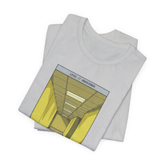 Do Not Question The Hallway T-Shirt — Retro Yellow Corridor Graphic Tee