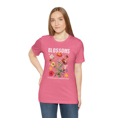 Floral Tee - Blossoms Blooming With Timeless Charm - Positive Vibes