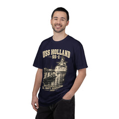 USS Holland SS-1 Submarine Vintage Graphic T-Shirt — Navy History Tee