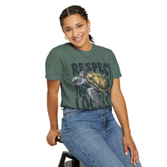 Respect the Locals T-Shirt — Sea Turtle Conservation Graphic Tee