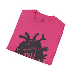 THE BREAKFAST CLUB "When You Grow Up, Your Heart Dies." - Allison Reynolds The Basketcase Unisex Softstyle T Shirt