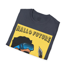 Hallo Future Pop Art Guy Unisex Softstyle T-Shirt