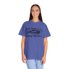 Sports Car Drift Unisex T-Shirt - Work Hard, Drift Harder