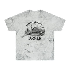 Support Your Local Farmer Graphic Unisex Color Blast T-Shirt