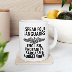 Submarine Enlisted Language Lover Ceramic Mug | Navy Submarine Coffee Cup