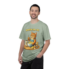Whisker Cat Baking T-Shirt — Cute Cat Chef Graphic Tee