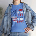 Land Of The Free Because Of The Brave - Unisex Cotton Tee