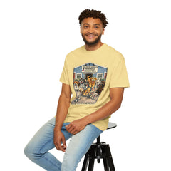 Front Graphic "Who Let the Dogs Out?" Baldwin Harbor Animal Hospital Cute Vet Clinic T Shirt