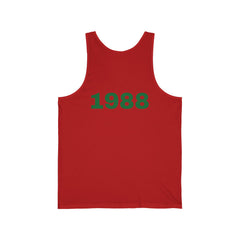 College Mascot Unisex Tank Top - Russell Sage Purple Cow, Red Devil, Golden Horseshoe, Blue Angel Enter into the Notes Box Before Purchase what your Graduation Year Is And We will Imprint It on the Back of Your Top