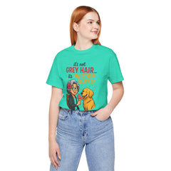 Wisdom Glitter Tee: Funny Gift for Dog Lovers, Mother's Day, Birthday, Casual Wear, Unisex Shirt
