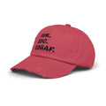 Funny Acronym distressed cap, IDK I Don't Know, IDC I Don't Care, IDGAF I Don't Give A Fu-k