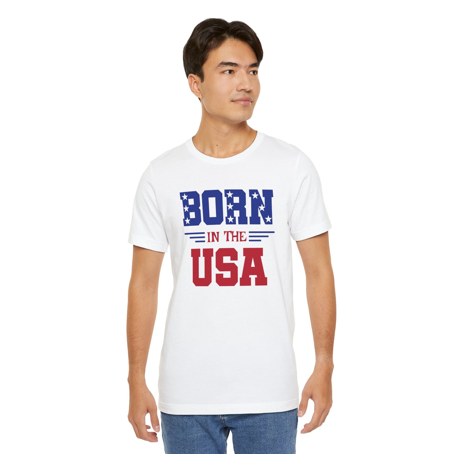 Born In The USA, Unisex Jersey Short Sleeve Tee