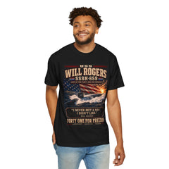 Will Rogers SSBN-659 Submarine  - Forty One for Freedom Patriotic Tee