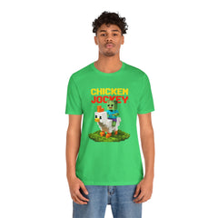 Video Game Chicken Jockey Tee - Unisex Short Sleeve T-Shirt